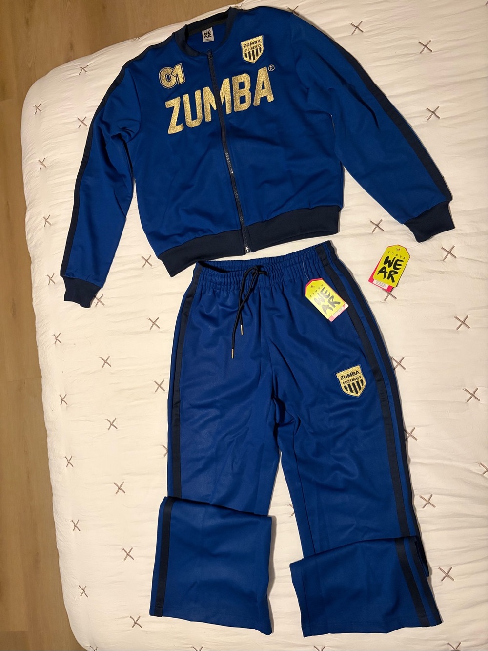 Zumba Blue Track Jacket & Pants Set
